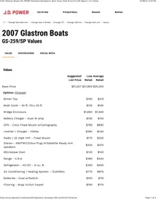 2007 Glastron GS 259