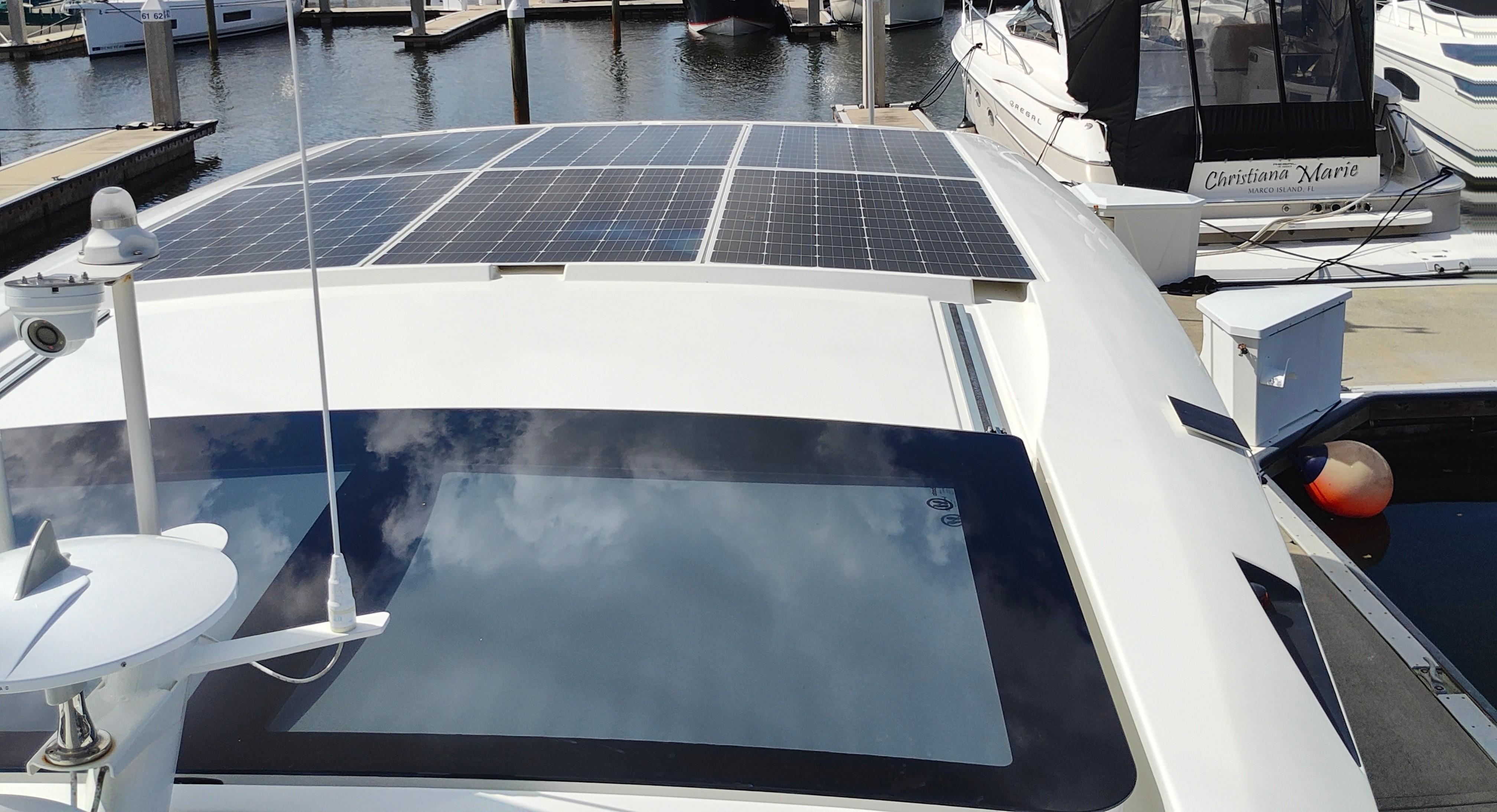 Six solar panels and convertible slide top