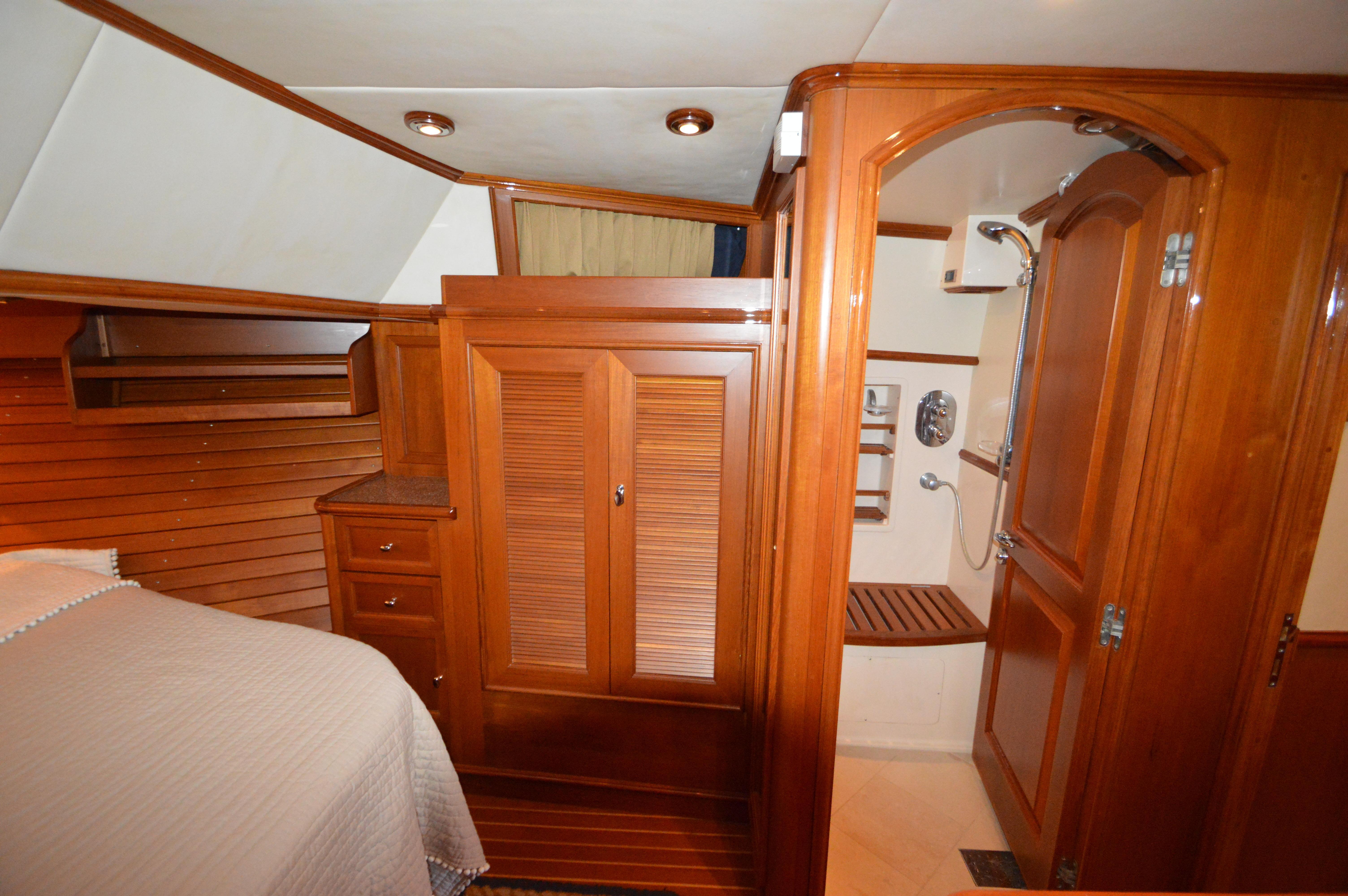 Master Stateroom w/view of stall shower