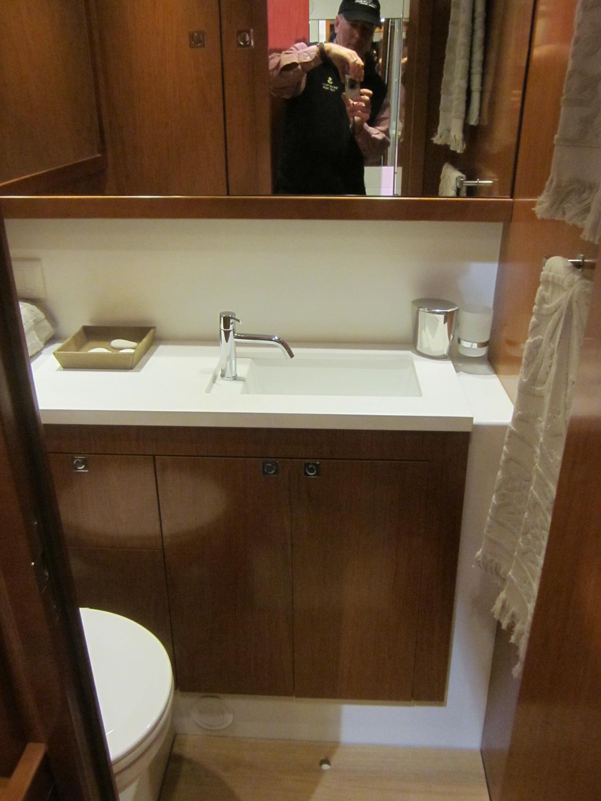 Master stateroom Head with vanity 