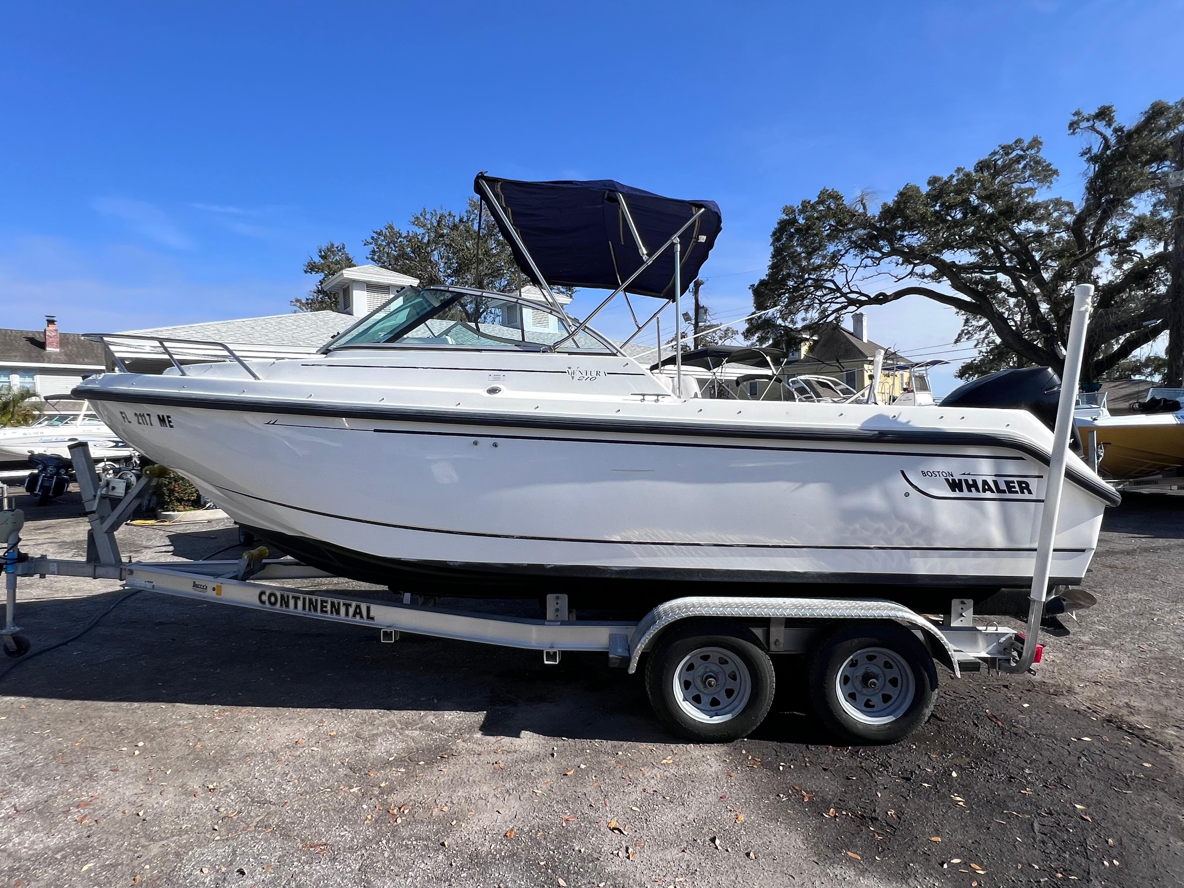 Boston Whaler 16 Ventura W /Bow rail Trailerable fishing Boat