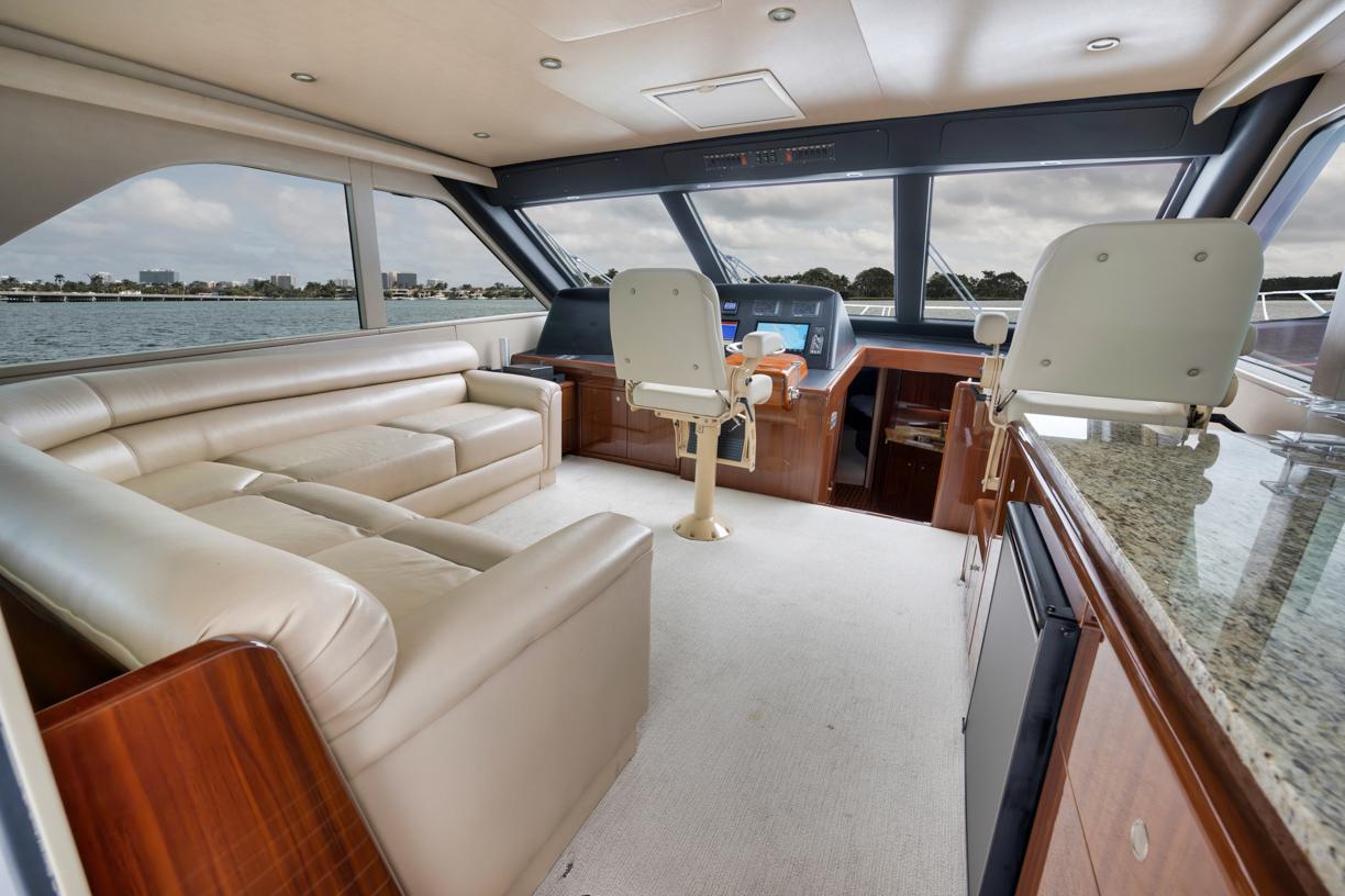 Viking 52 Smooth Operator -Salon Seating and Helm