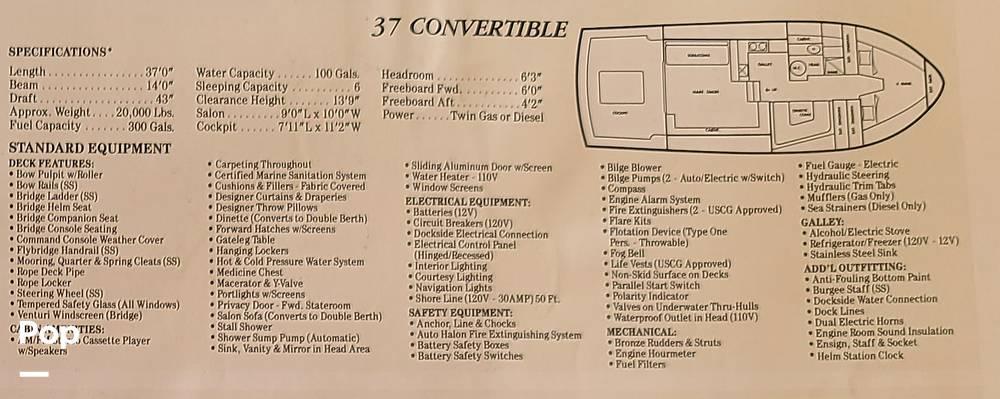1987 Silverton 37 Convertible for sale in Sacramento, CA