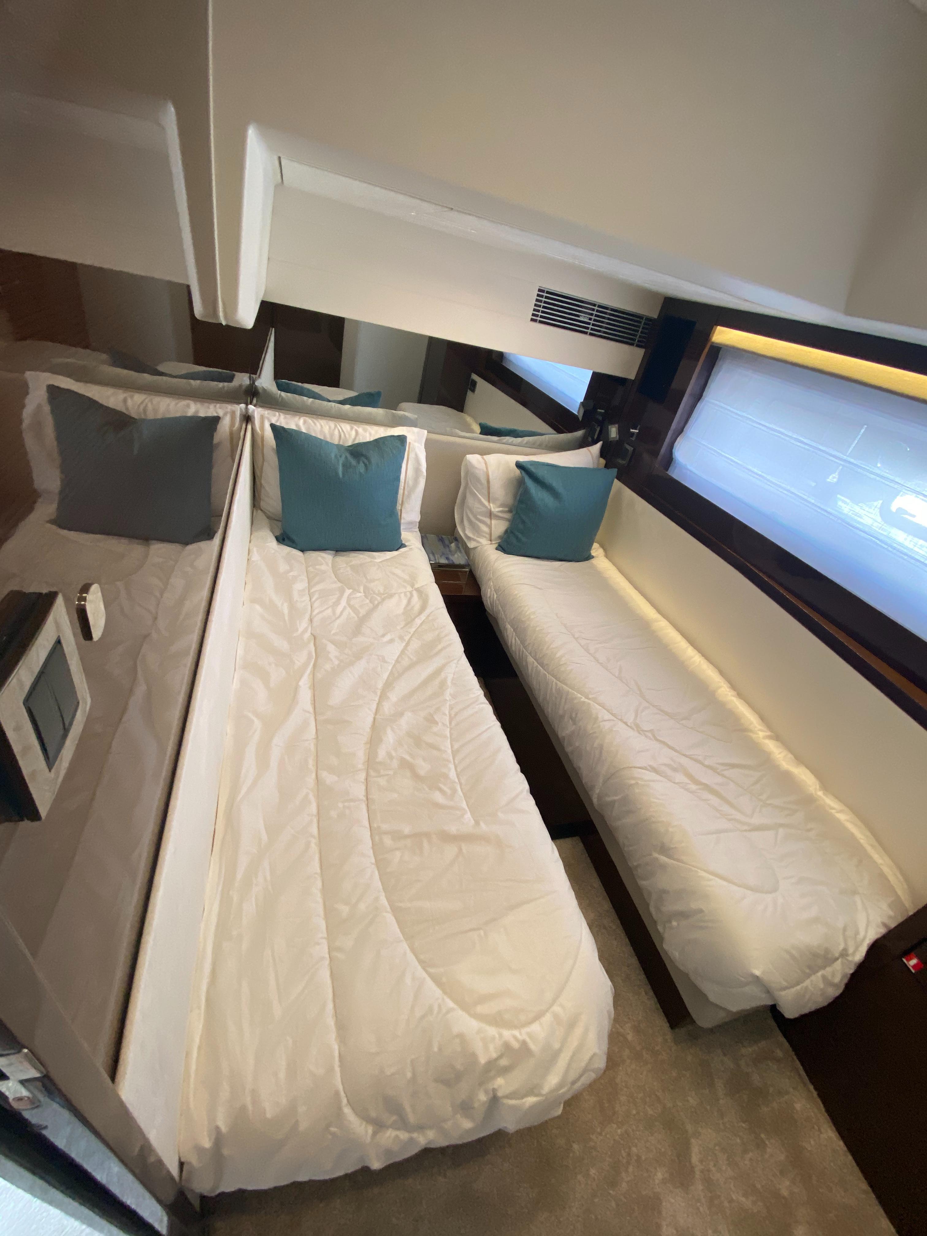 Third Stateroom with Two Singles or one Full Convertible Bed
