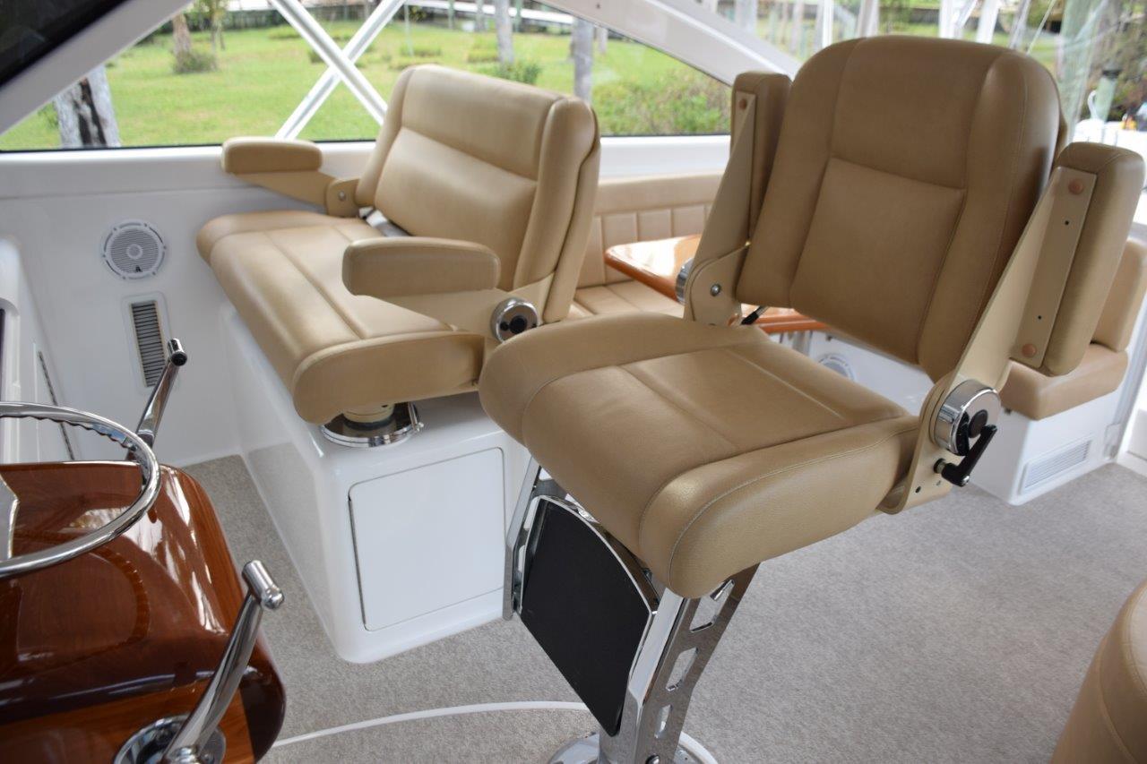 Helm Chair and Starboard Side Dual Bench Seat