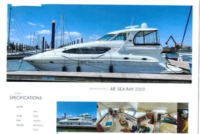 2003 Sea Ray 480 Motor  Yacht