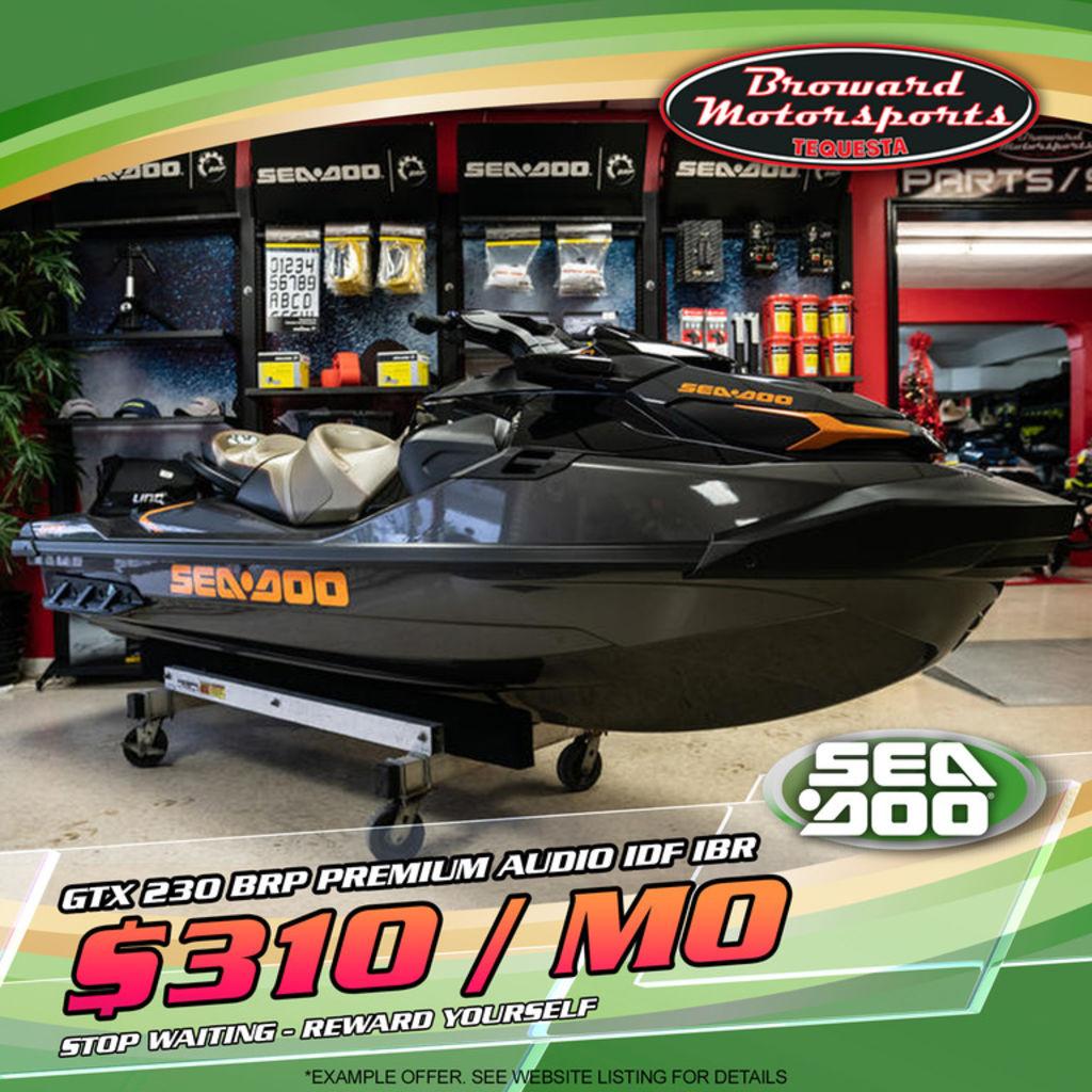 New 2023 Sea Doo GTX 230 BRP Premium Audio IDF IBR 33469 Tequesta