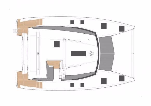 Fountaine Pajot Lucia 40 Deck Layout Plan