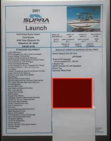 2001 Supra Launch