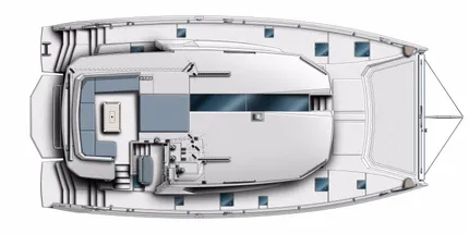 Manufacturer Provided Image: Leopard 50 Flybridge Layout Plan