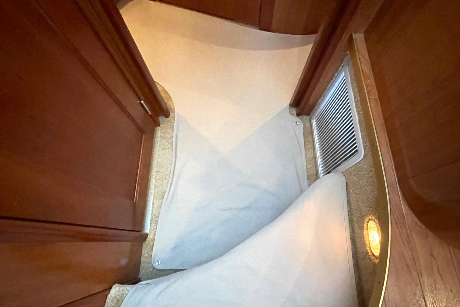 COMPANIONWAY STEPS TO FORWARD VIP/GUEST STATEROOM