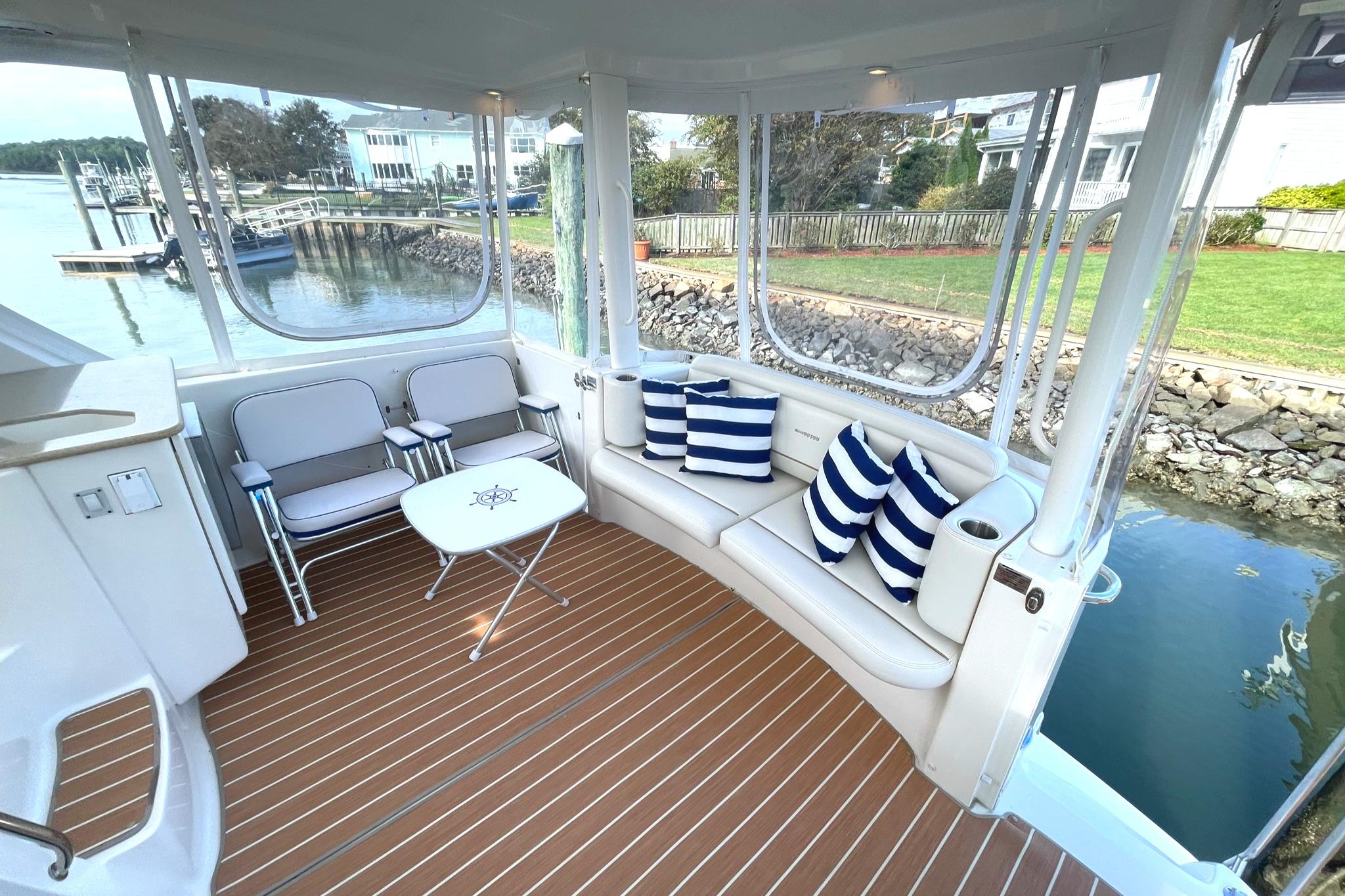 AFT DECK TO STBD.
