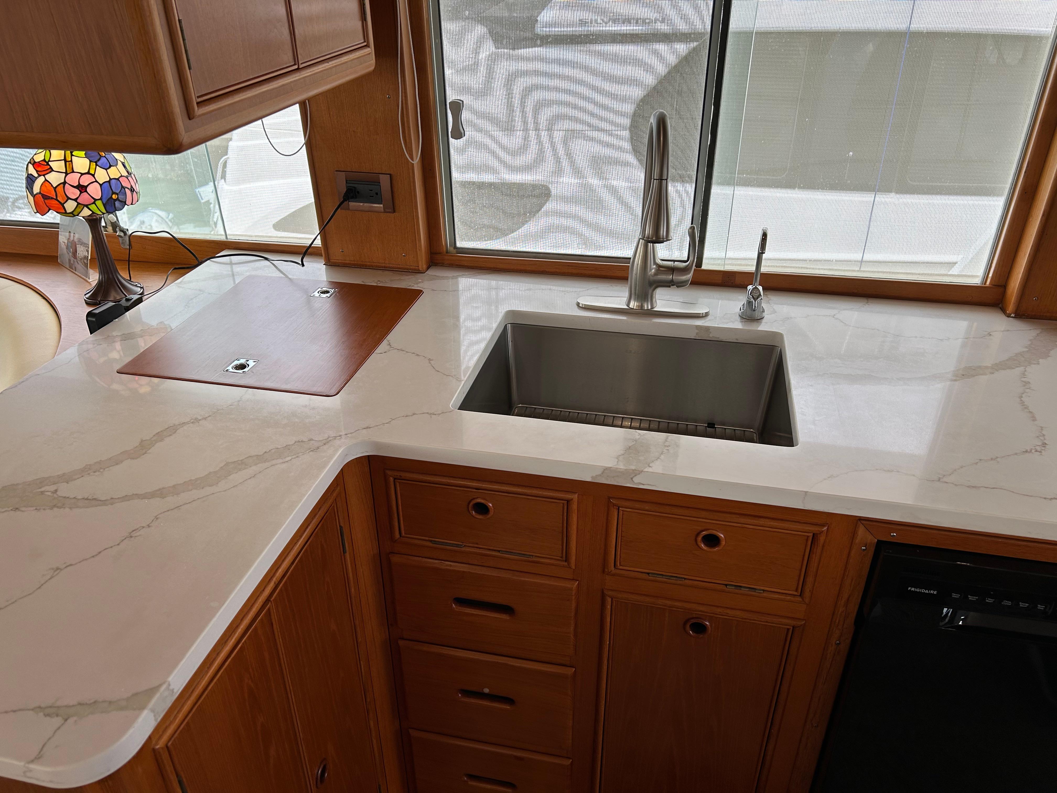 Galley with Quartz Countertop and New Sink and Faucet