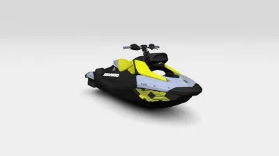 2024 Sea-Doo Waverunner SPARK TRIXX 1UP 90HP SOUND - VAPOR BLUE/NEON YELLO