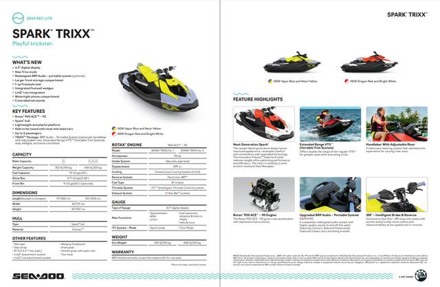 2024 Sea-Doo Personal Watercraft & Pontoon Boats