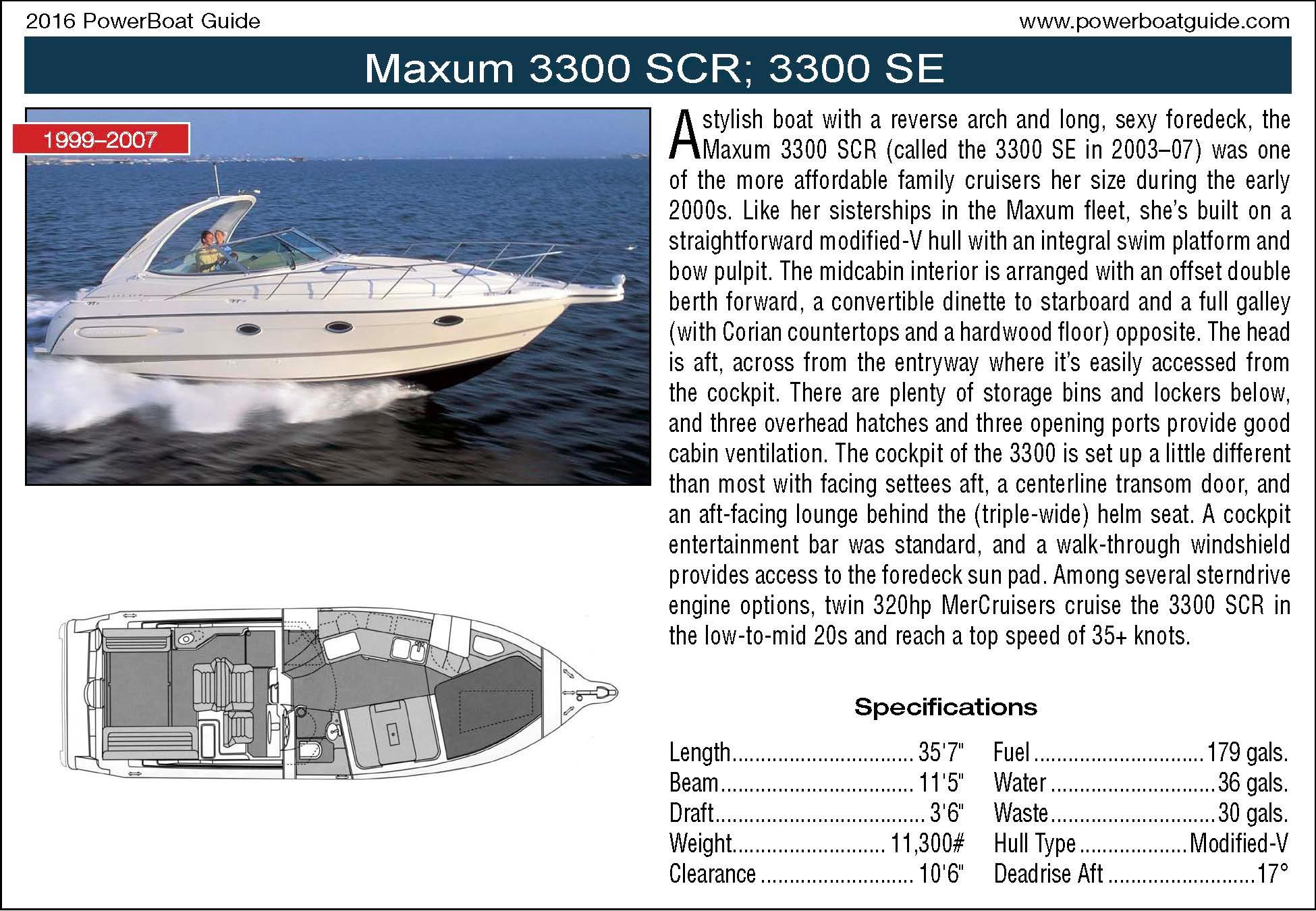 Used 2003 Maxum 3300 SCR, 13624 Clayton - Boat Trader