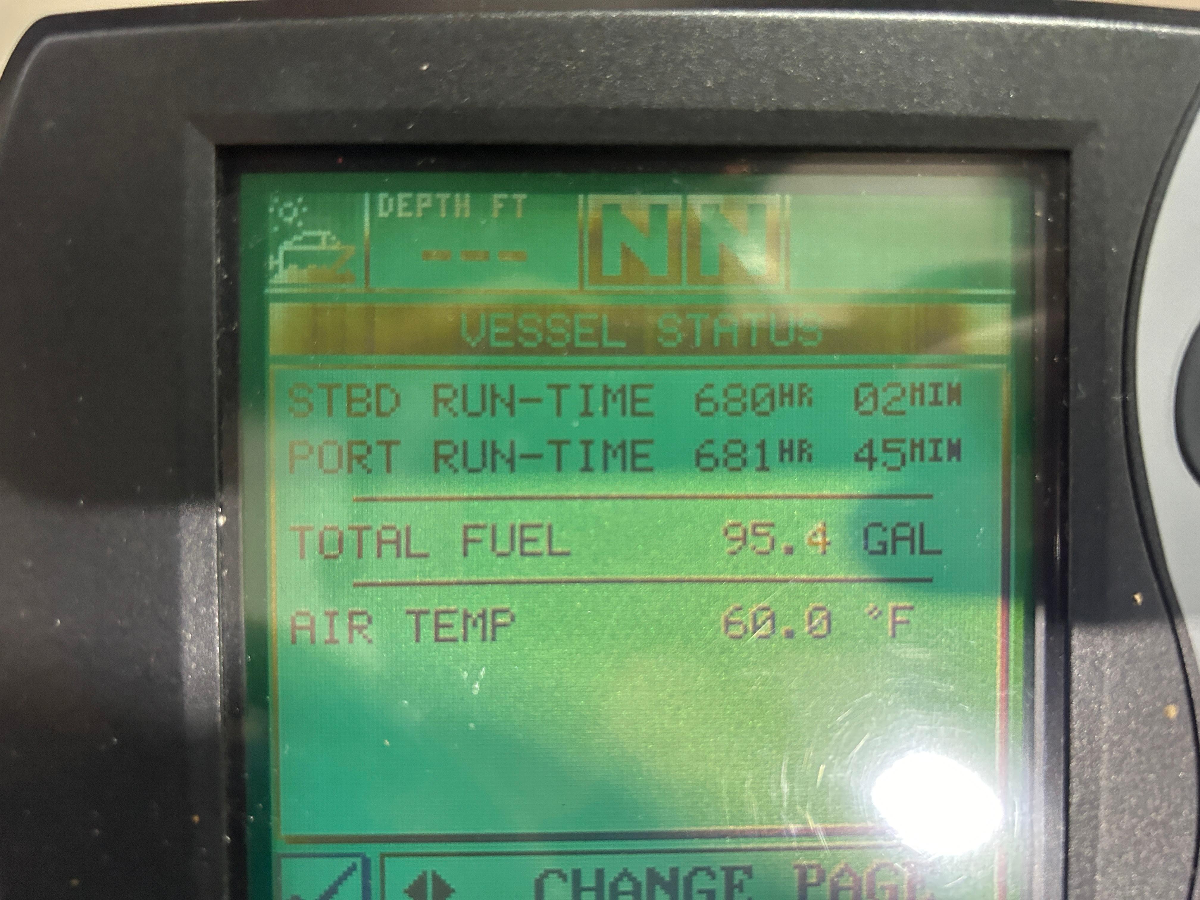 MerCruiser Vessel View Engine Hours 