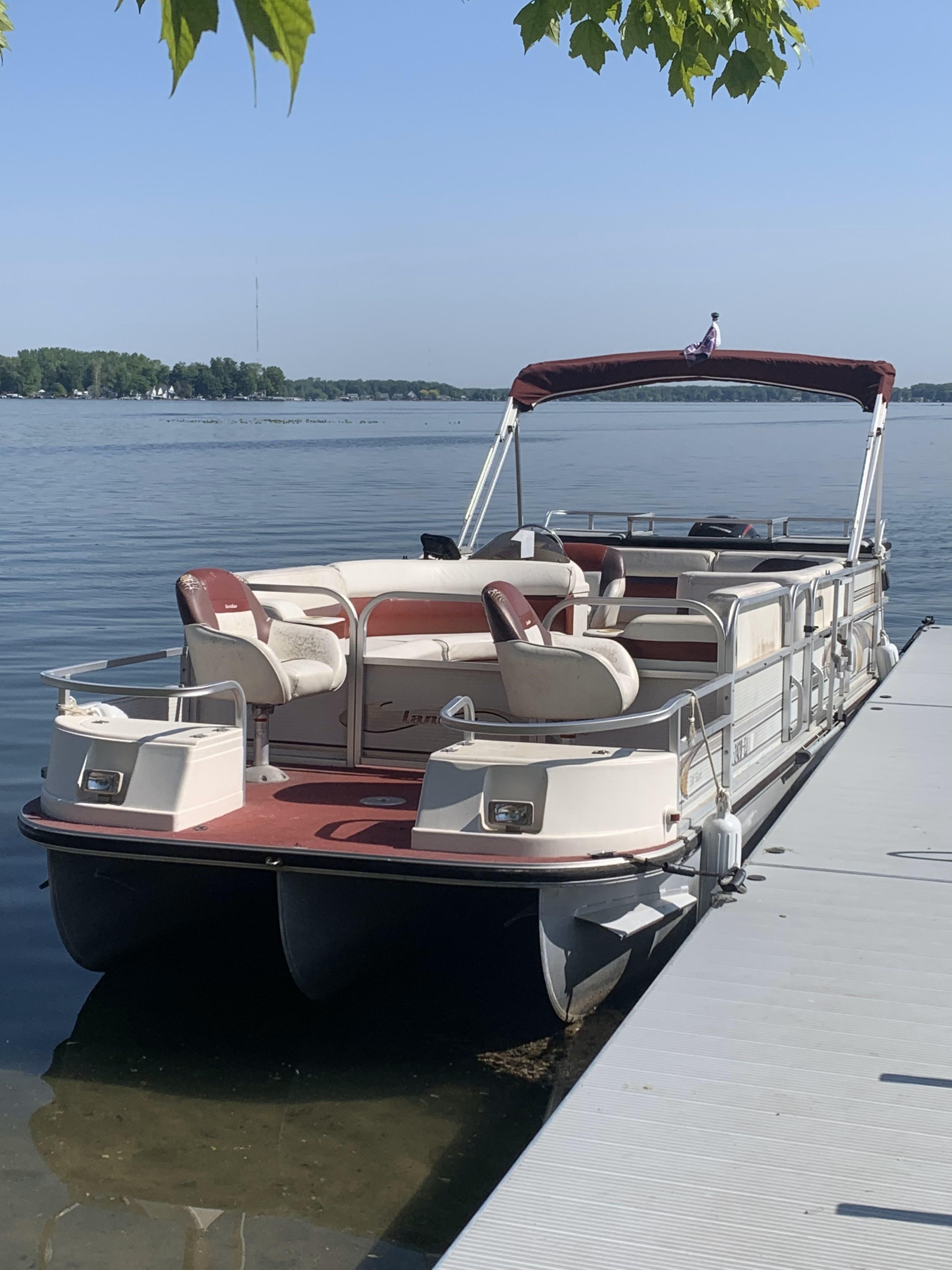 Used 1997 Landau DX Tri-24 Tritoon, 49344 Shelbyville - Boat Trader