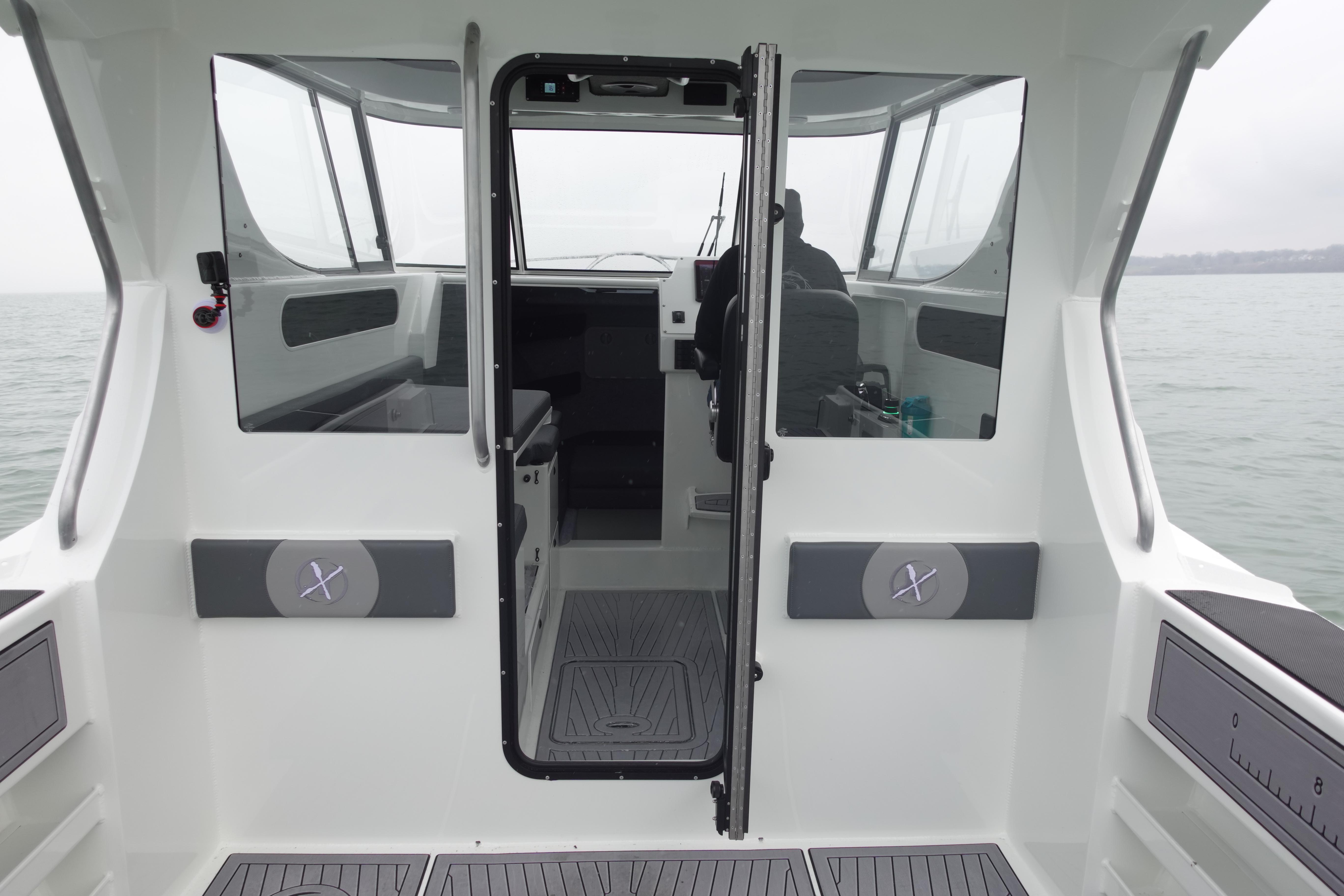 Bulkhead with Fully Opening Windows and Bi Fold Door (Rear Icey-Tek Cooler Seats Not Shown but are included) 