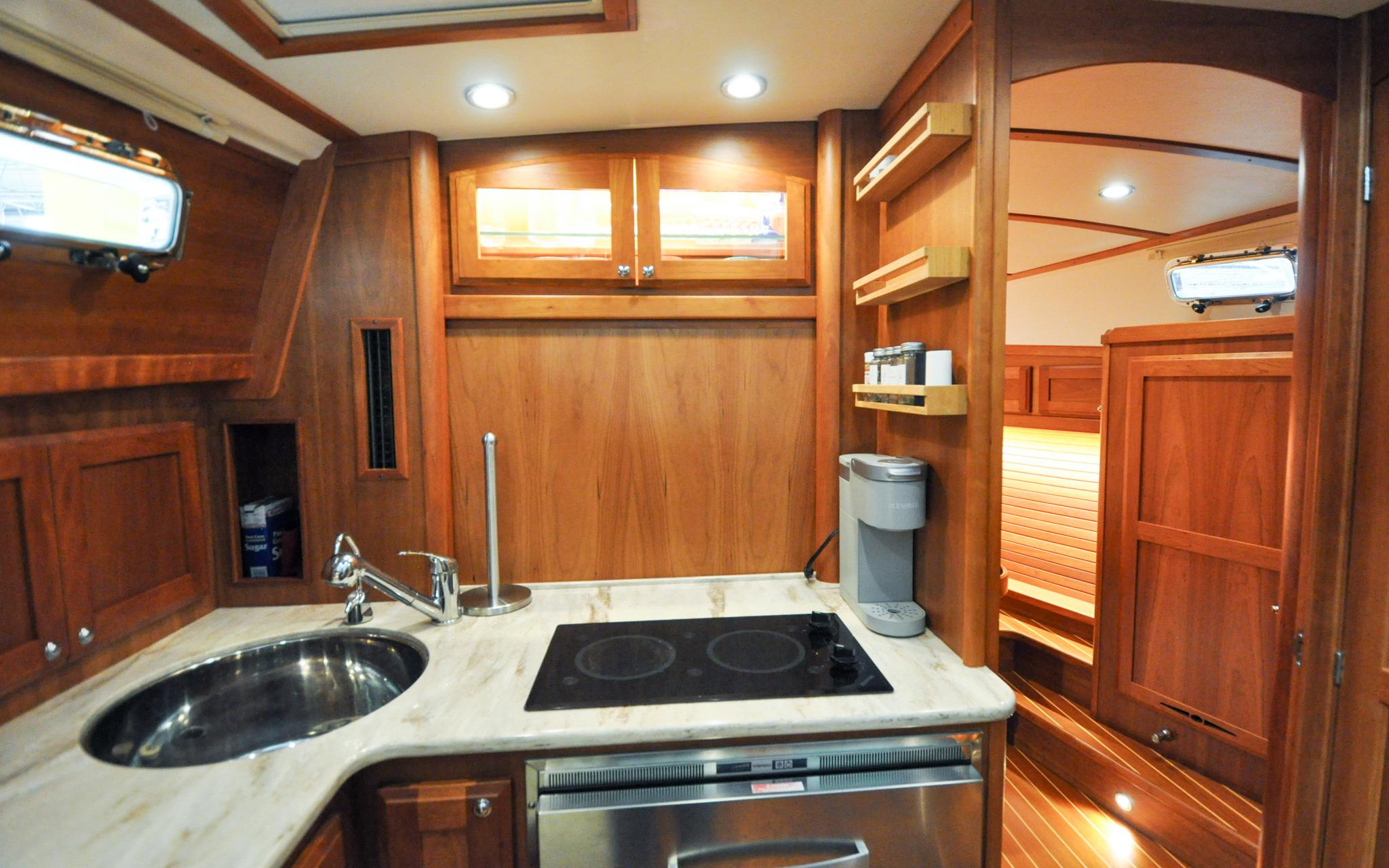 Sabre 38 Salon Express - Knot Done Yet - Galley - Forward Window Up