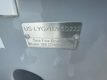 2022 Sea Fox 268 Commander