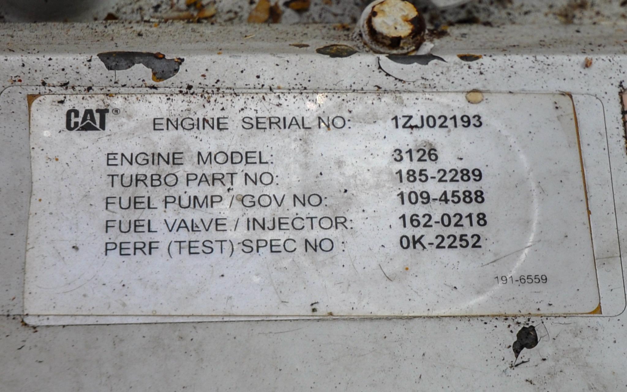 Wilbur 34 - Kingfisher - Engine Compartment - Engine Tags