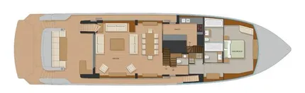 Main deck owner's cabin layout