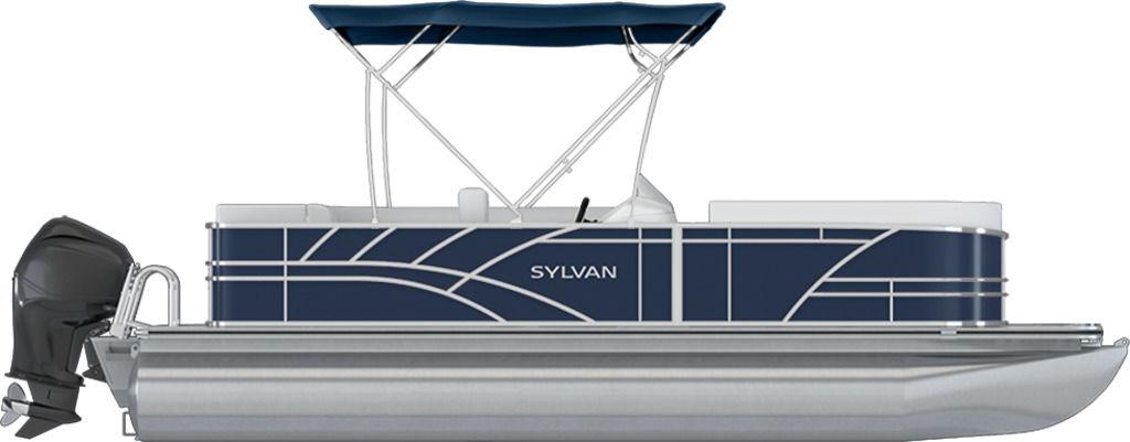 2024 Sylvan 820 CRUISE 90HP VMAX LEGS BUNK TRAILER