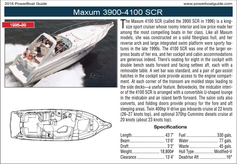 1996 Maxum SCR 4100
