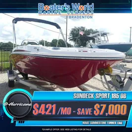 2023 Hurricane SunDeck Sport 185 OB