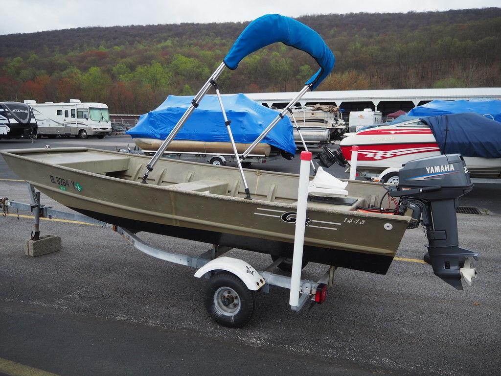 G3 1448 LW Trailerable Heavy duty waterproof fishing Jon Boat Cover