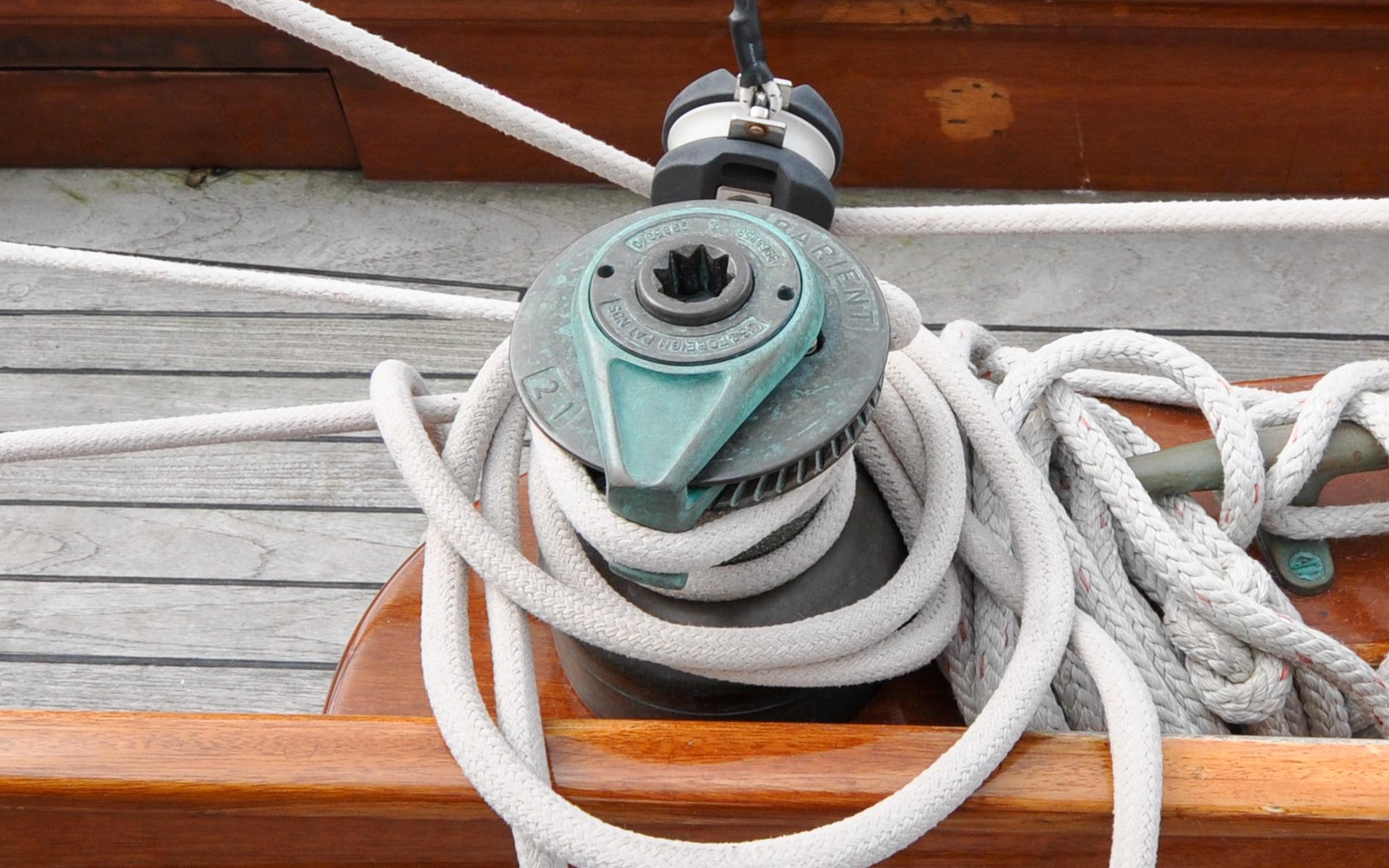 Custom Eldredge-McInnis 47 Cutter - Prowess - Cockpit - Starboard Secondary Winch