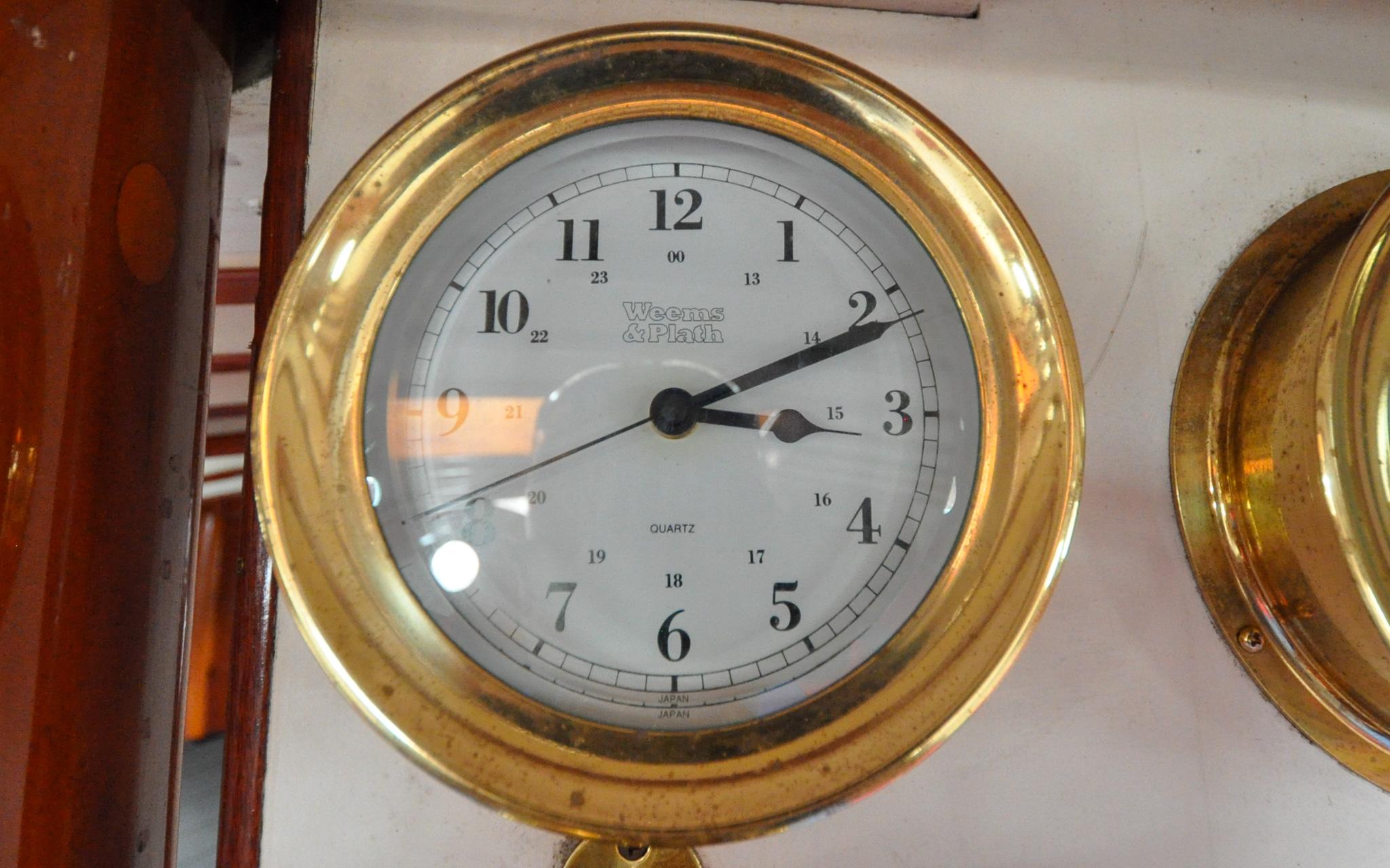 Custom Eldredge-McInnis 47 Cutter - Prowess - Salon - Ships Clock
