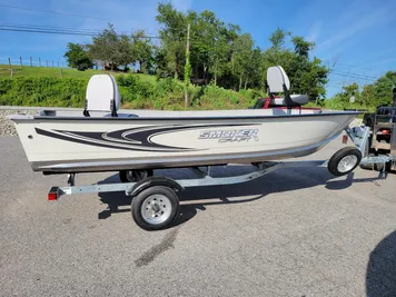 2024 Smoker Craft 16 Angler Patriot Tiller. (In stock!)