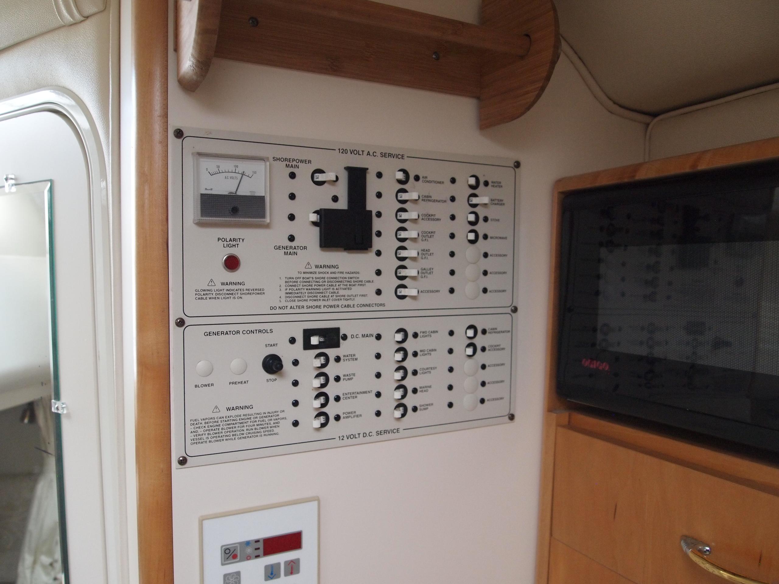 main power panel 12V/110V