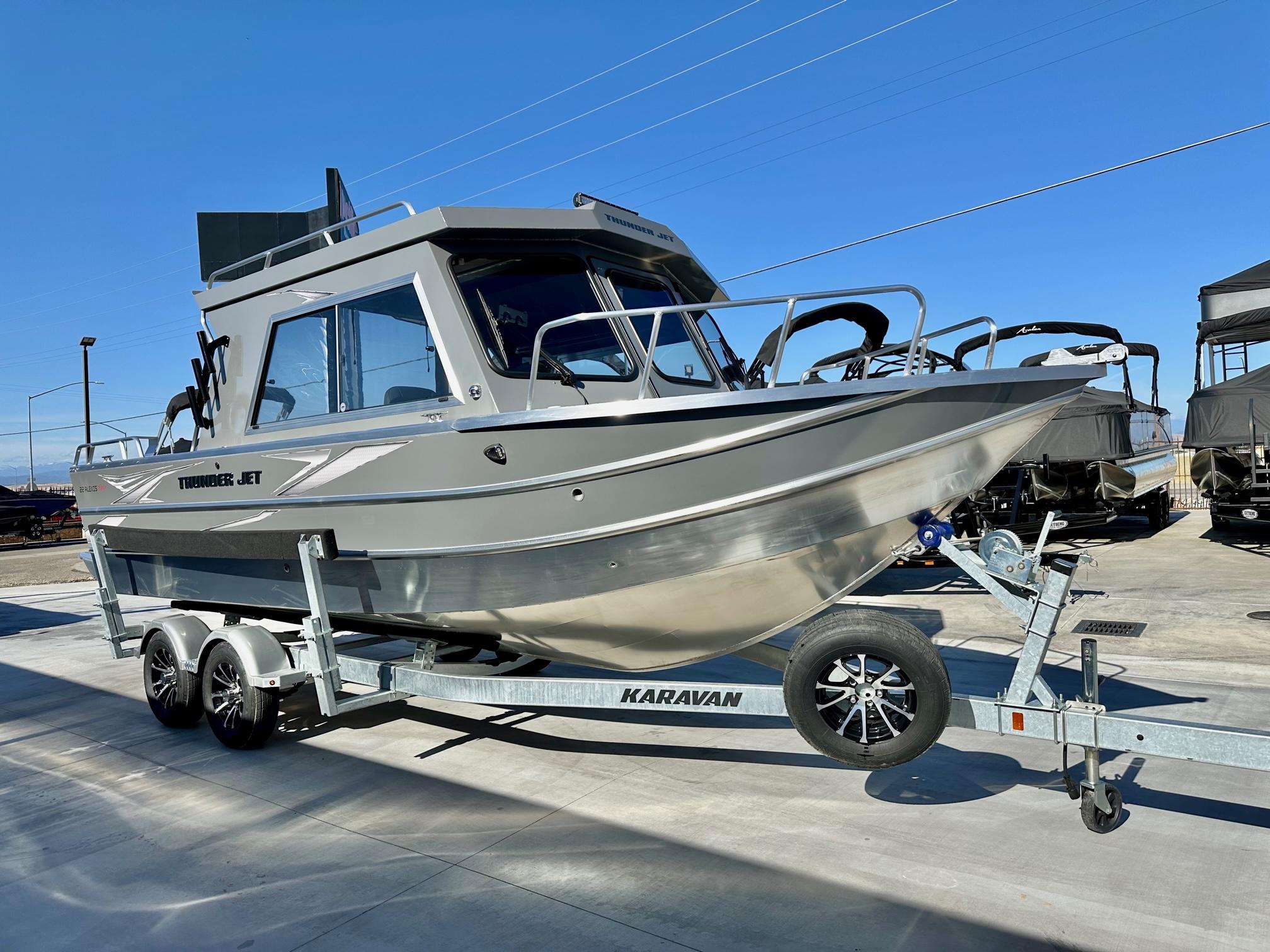 New 2024 Thunder Jet Alexis Pro 22' w/ 225HP Mercury and 9.9 Kicker ...