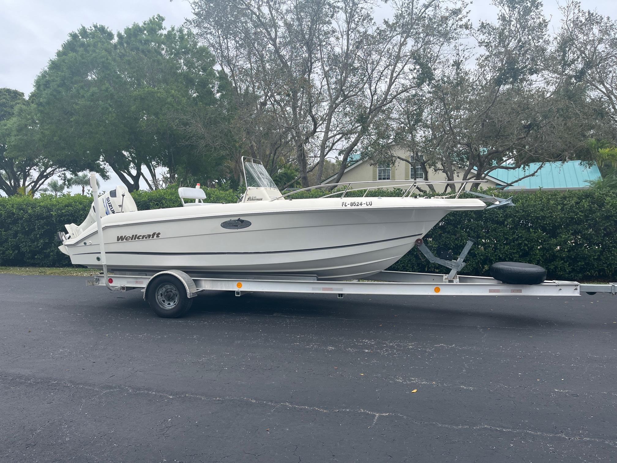Used 2002 Wellcraft 210 Fisherman 2013 Suzuki, 34997 Stuart Boat Trader
