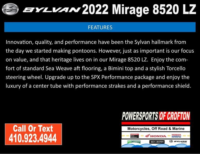 2022 Sylvan Mirage 8520 LZ