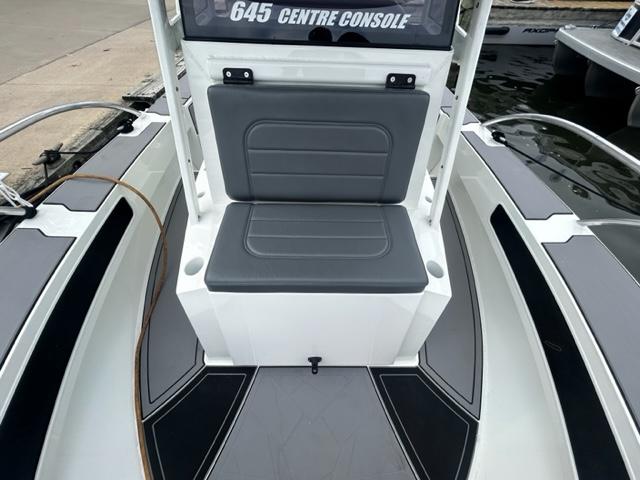 Extreme 645 Cener Console for sale By Parma Marine Forward Helm Seat View