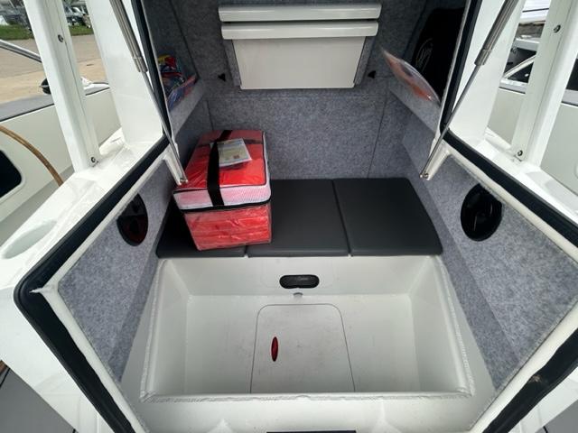 Extreme 645 Cener Console for sale By Parma Marine Forward Storage View