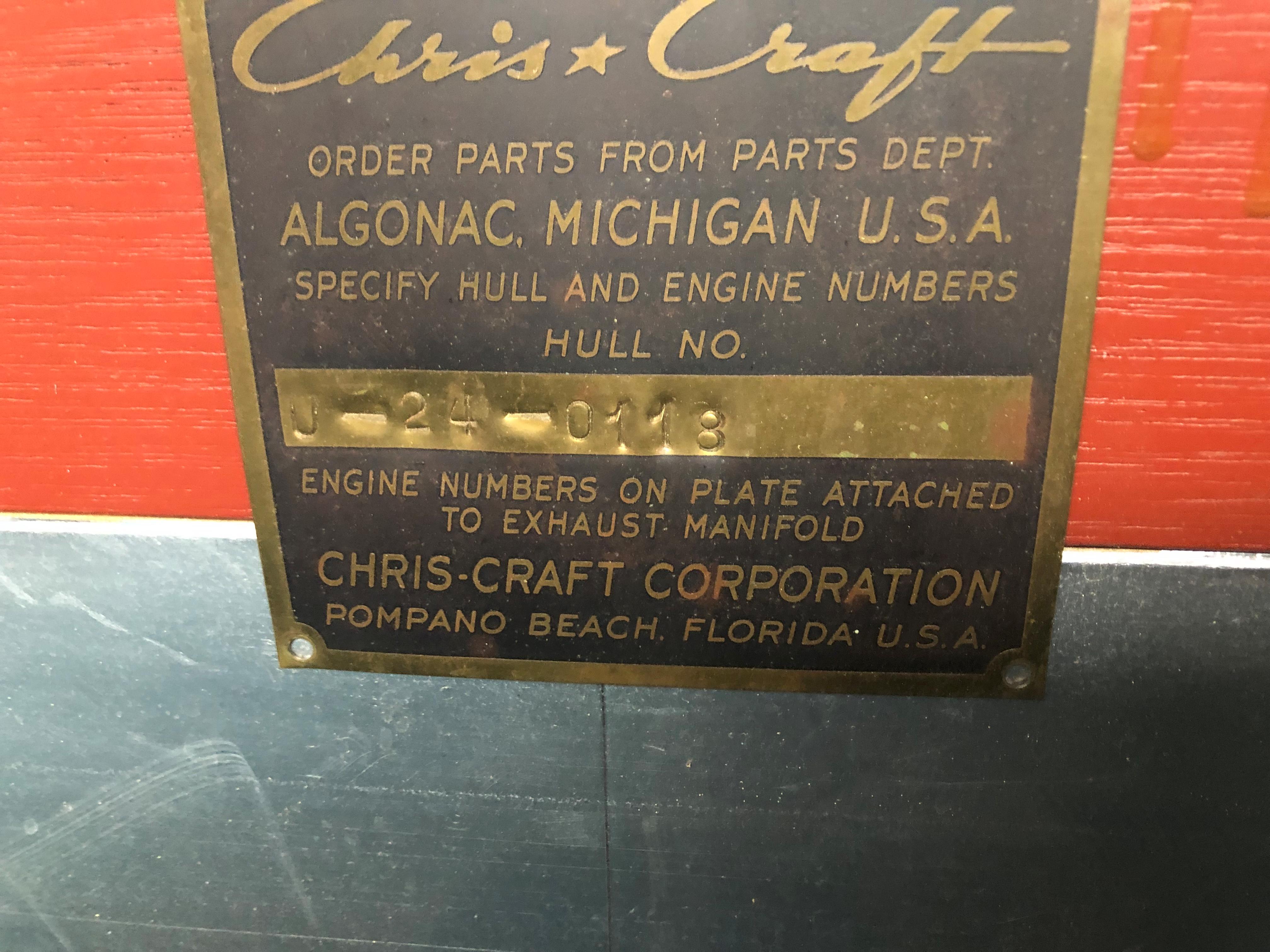 1960 Chris-Craft 24 Sportsman