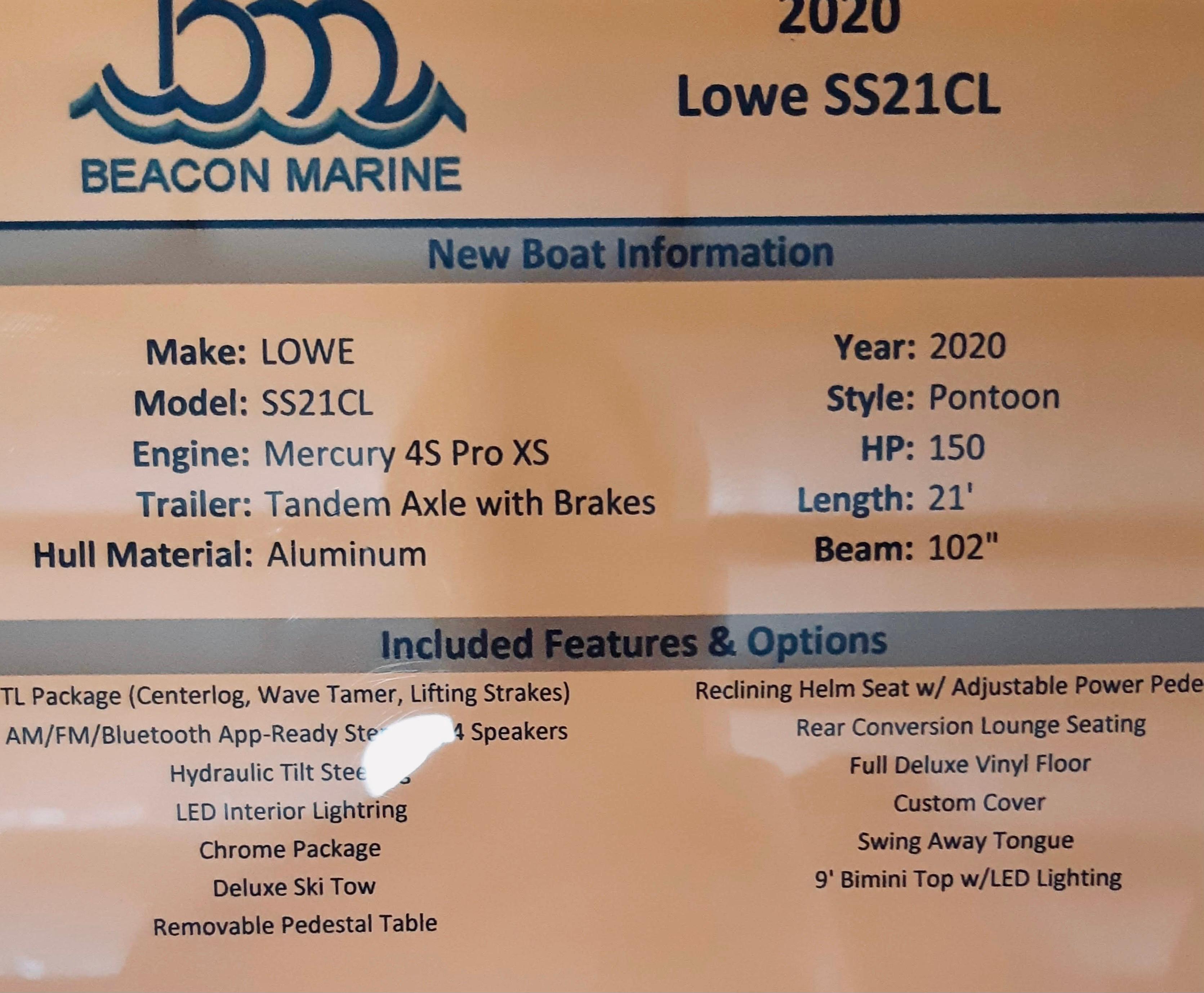 2020 Lowe SS210 CL