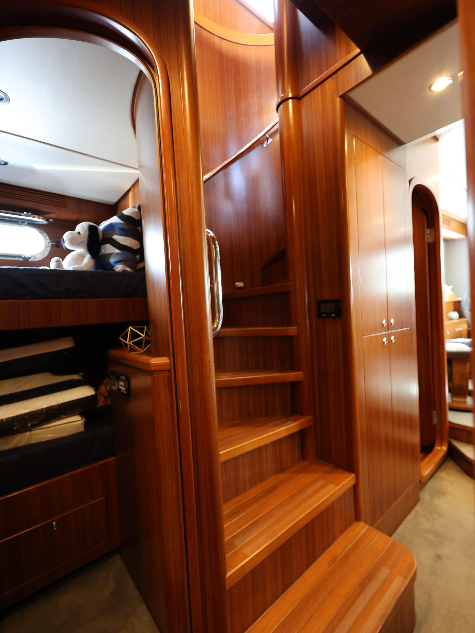 Steps to Staterooms from Salon