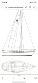 1986 Catalina Tall sail cruiser